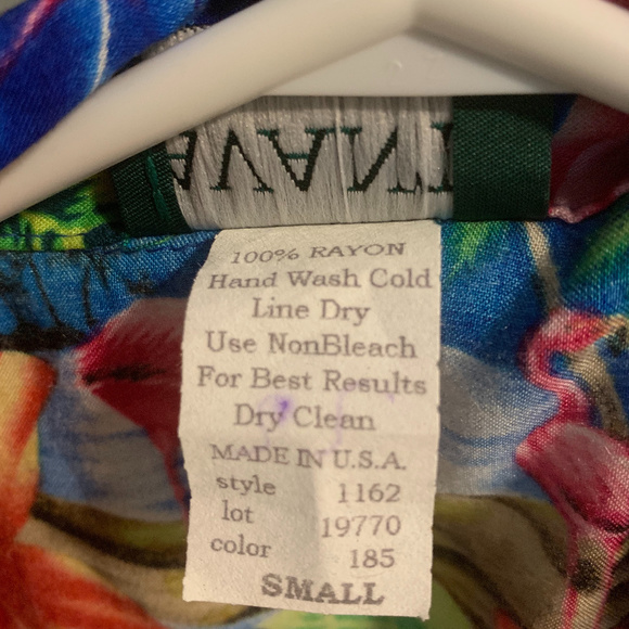 Vintage Avanti Rayon Hawaiian Sleeveless Shirt - Picture 5 of 8